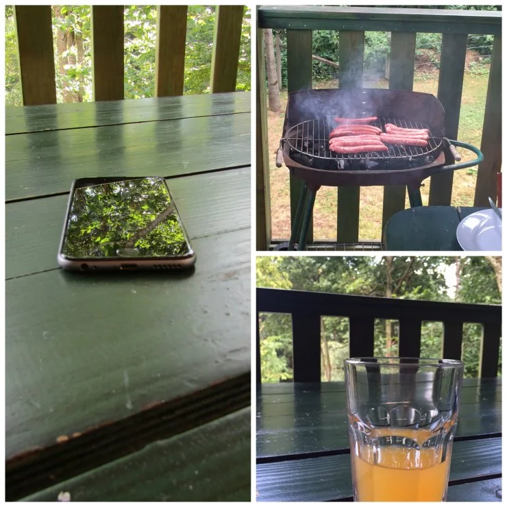 Terrasse du Chalet Gîte des Noes