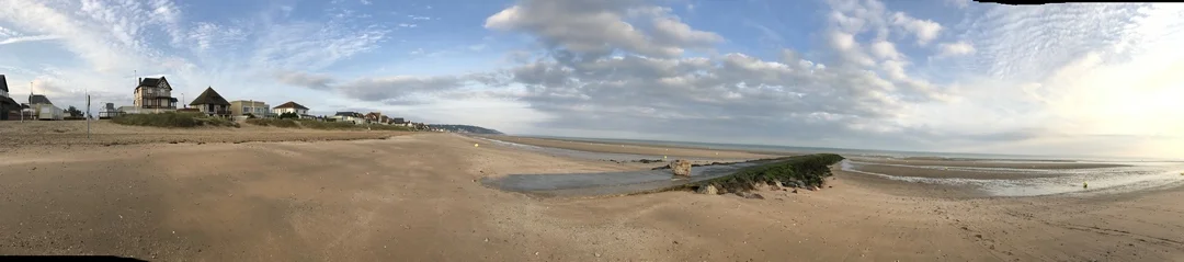 Panorama Plage de Blonville sur Mer en Normandie