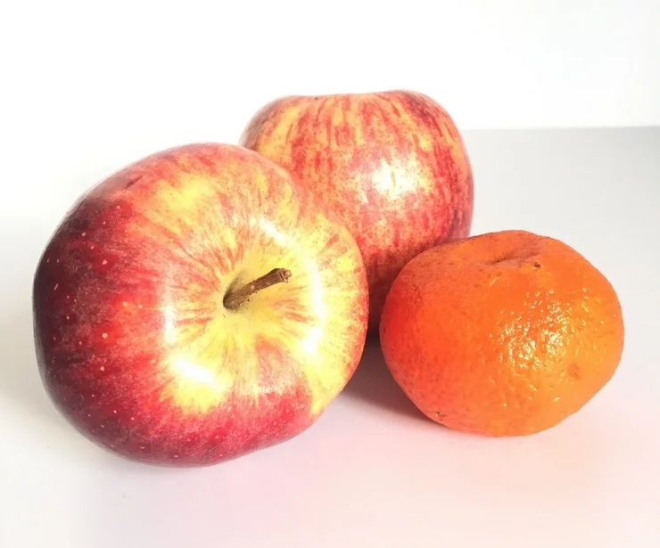 pommes et clementine