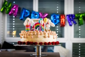 Gâteau d'anniversaire en photo pour se souvenir